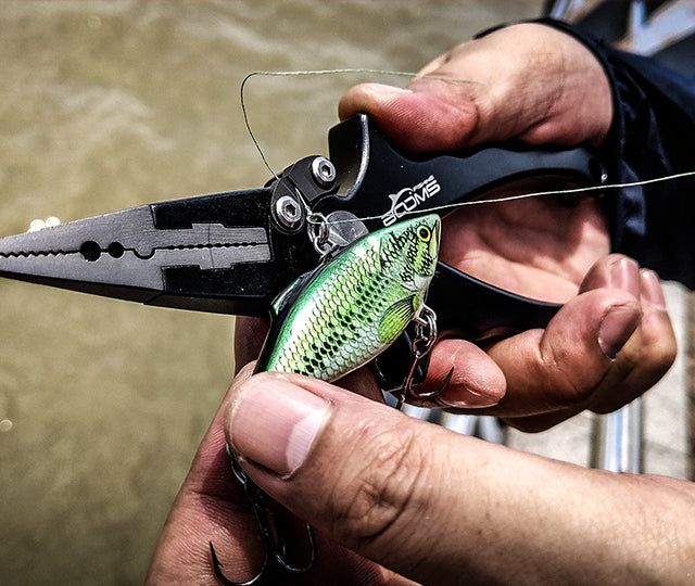 Booms Fishing X1 Aluminum Fishing Pliers Hook Remover Braid Line Cutti –  Good Karma Fishing Tackle