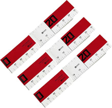 Load image into Gallery viewer, Booms Fishing RL2 Adhesive Fish Ruler for Boat, 24 inches Fishing Ruler Sticker for Cooler, 3pcs Red Fish Measuring Tape Sticker