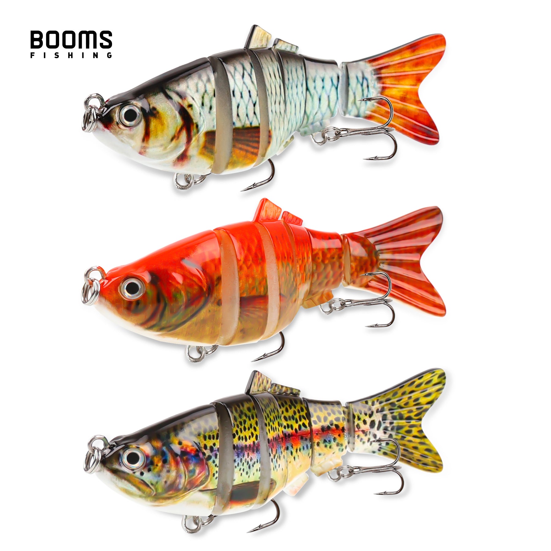 Booms Fishing Topwater Fishing Lures 3Pack Bass Trout Freshwater Saltw