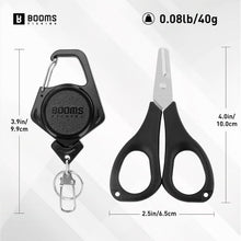 Load image into Gallery viewer, Booms Fishing S01 Fishing Scissors with Retractor
