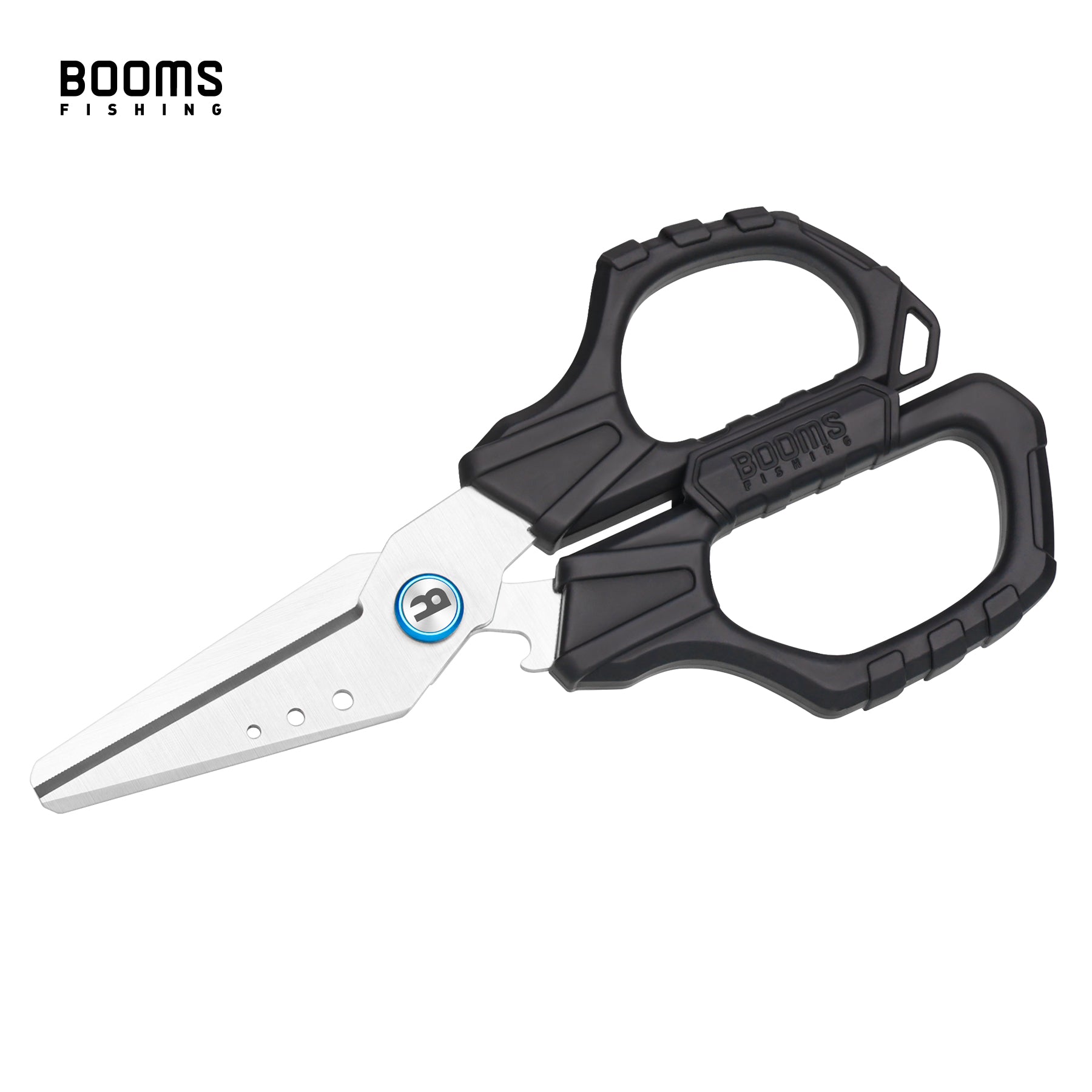 best scissors for braided fishing line Booms Fishing S04 Fishing Scissors for Braided Line, 6.1" Fishing Line Cutter Saltwater and Freshwater, Fishing Serrated Shears with Retractor and