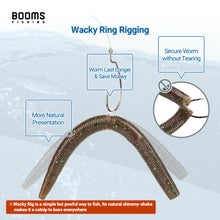 Load image into Gallery viewer, Booms Fishing WR2 Wacky Rig Tool Kit with Coiled Lanyard and 100pcs Fishing O-Rings for Worms