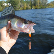 Load image into Gallery viewer, Booms Fishing SP2 Spinnerbait Fishing Lures, 3pcs Multi-Color Blade Spinner Baits, Zinc Alloy Freshwater Hard Baits for Bass