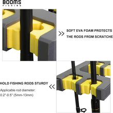 Load image into Gallery viewer, Booms Fishing WV4 Fishing Pole Holder, Wall Mounted Fishing Rod Holders for Garage, Vertical/Horizontal/Ceiling Fishing Pole Rack,Store Up to 10 Rods to Save Your Space