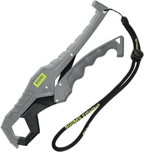 Load image into Gallery viewer, Booms Fishing G05 Fish Lip Gripper Saltwater, 9.4" Plastic Catfish Grippers Pliers, Fish Grabber Tool with Lanyard, Fish Grips for Kayak Fishing Accessories, Great Fish Holder for Caught Fish