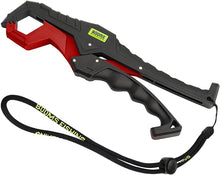 Load image into Gallery viewer, Booms Fishing G05 Fish Lip Gripper Saltwater, 9.4" Plastic Catfish Grippers Pliers, Fish Grabber Tool with Lanyard, Fish Grips for Kayak Fishing Accessories, Great Fish Holder for Caught Fish