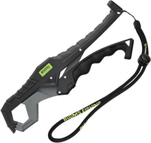 Load image into Gallery viewer, Booms Fishing G05 Fish Lip Gripper Saltwater, 9.4" Plastic Catfish Grippers Pliers, Fish Grabber Tool with Lanyard, Fish Grips for Kayak Fishing Accessories, Great Fish Holder for Caught Fish
