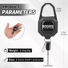 Load image into Gallery viewer, Booms Fishing RG4 Locking Zinger Retractor 2 Pack