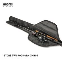 Load image into Gallery viewer, Booms Fishing PB1 Fishing Rod Case, Portable Folding Fishing Pole Case, Fishing Spinning Rod Bag, Store Up to 2 Fishing Poles with Reels, 4.4ft/53inch