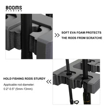 Load image into Gallery viewer, Booms Fishing WV4 Fishing Pole Holder, Wall Mounted Fishing Rod Holders for Garage, Vertical/Horizontal/Ceiling Fishing Pole Rack,Store Up to 10 Rods to Save Your Space, 4 Colors Available