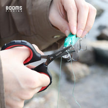 Load image into Gallery viewer, Booms Fishing S05 Fishing Scissors for Braided Line, 4" Fishing Serrated Shears, Fishing Line Cutter Saltwater and Freshwater