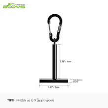 Load image into Gallery viewer, Booms Fishing SH1 Tippet Spool Holder Black - Booms Fishing Offical