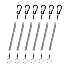 Load image into Gallery viewer, T04 Coiled Lanyard Wire Steel Inside 59 in Max Stretch