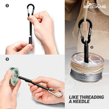 Load image into Gallery viewer, Booms Fishing SH1 Tippet Spool Holder Black - Booms Fishing Offical