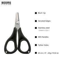 Load image into Gallery viewer, Booms Fishing S01 Fishing Scissors with Retractor