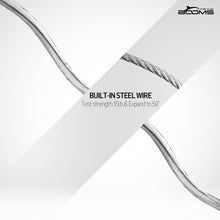 Load image into Gallery viewer, T04 Coiled Lanyard Wire Steel Inside 59 in Max Stretch