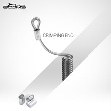 Load image into Gallery viewer, T04 Coiled Lanyard Wire Steel Inside 59 in Max Stretch