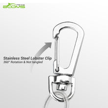 Load image into Gallery viewer, T04 Coiled Lanyard Wire Steel Inside 59 in Max Stretch