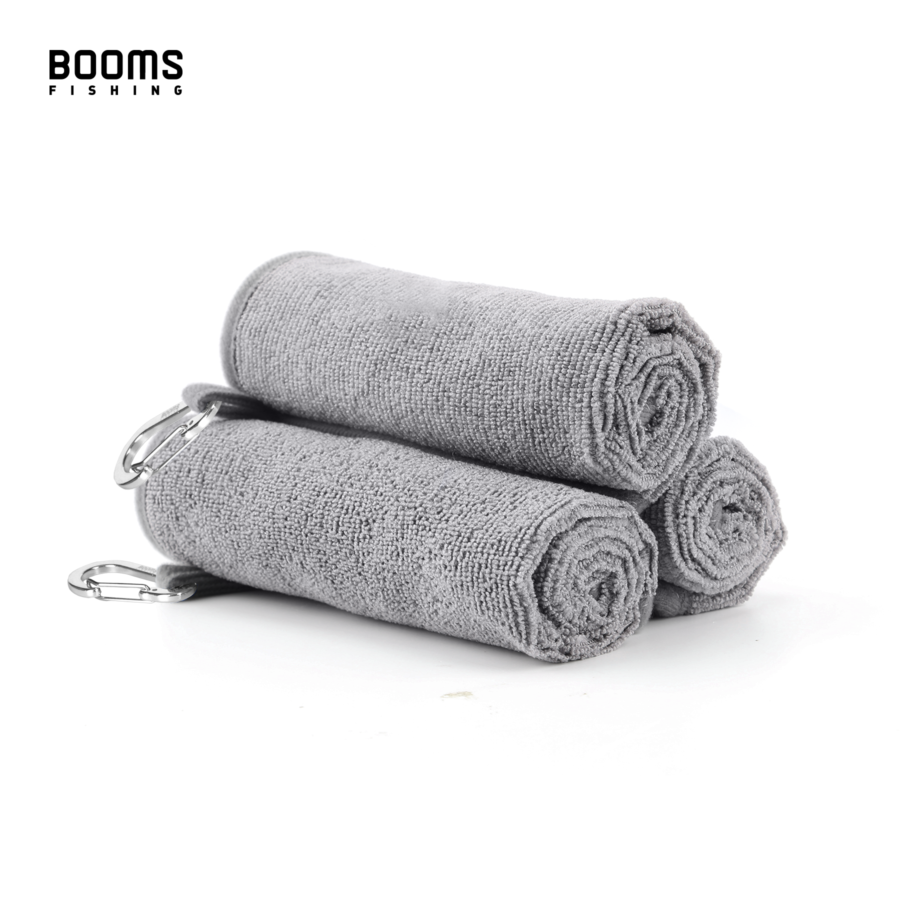 blank fishing towel with hook Booms Fishing B0T Microfiber Fishing Towel with Clip Bait Towel Thirsty Towel 3 pack
