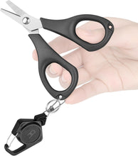 Load image into Gallery viewer, Booms Fishing S01 Fishing Scissors with Retractor
