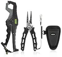 Load image into Gallery viewer, Booms Fishing F07S Pliers and Fish Lip Gripper Combo, Hook Remover, Split Ring Pliers
