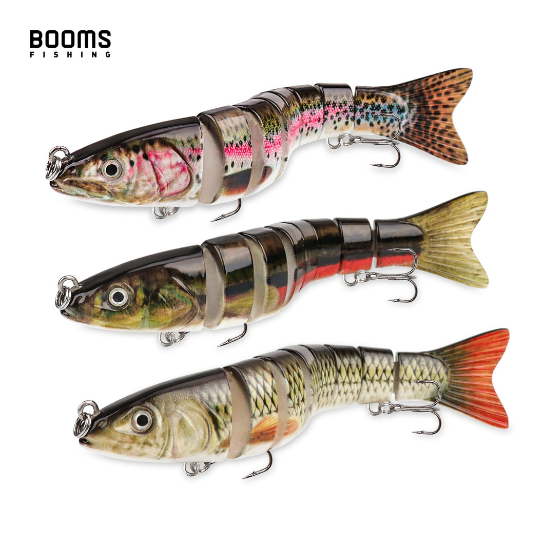 Booms Fishing Topwater Fishing Lures 3Pack Bass Trout Freshwater Saltwater Fish Lure Kit