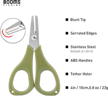 Load image into Gallery viewer, Booms Fishing S01 Fishing Scissors with Retractor
