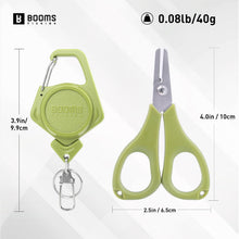 Load image into Gallery viewer, Booms Fishing S01 Fishing Scissors with Retractor
