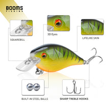 Load image into Gallery viewer, Booms Fishing CB1 Topwater Fishing Lures 3Pack Bass Trout Freshwater Saltwater Fish Lure Kit
