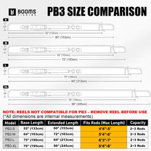 Load image into Gallery viewer, Booms Fishing PB3 PB4 Portable Folded Fishing Rod and Reel Case
