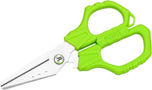 Load image into Gallery viewer, Booms Fishing S04 Fishing Scissors for Braided Line, 6.1&quot; Fishing Line Cutter Saltwater and Freshwater, Fishing Serrated Shears with Retractor and Sheath
