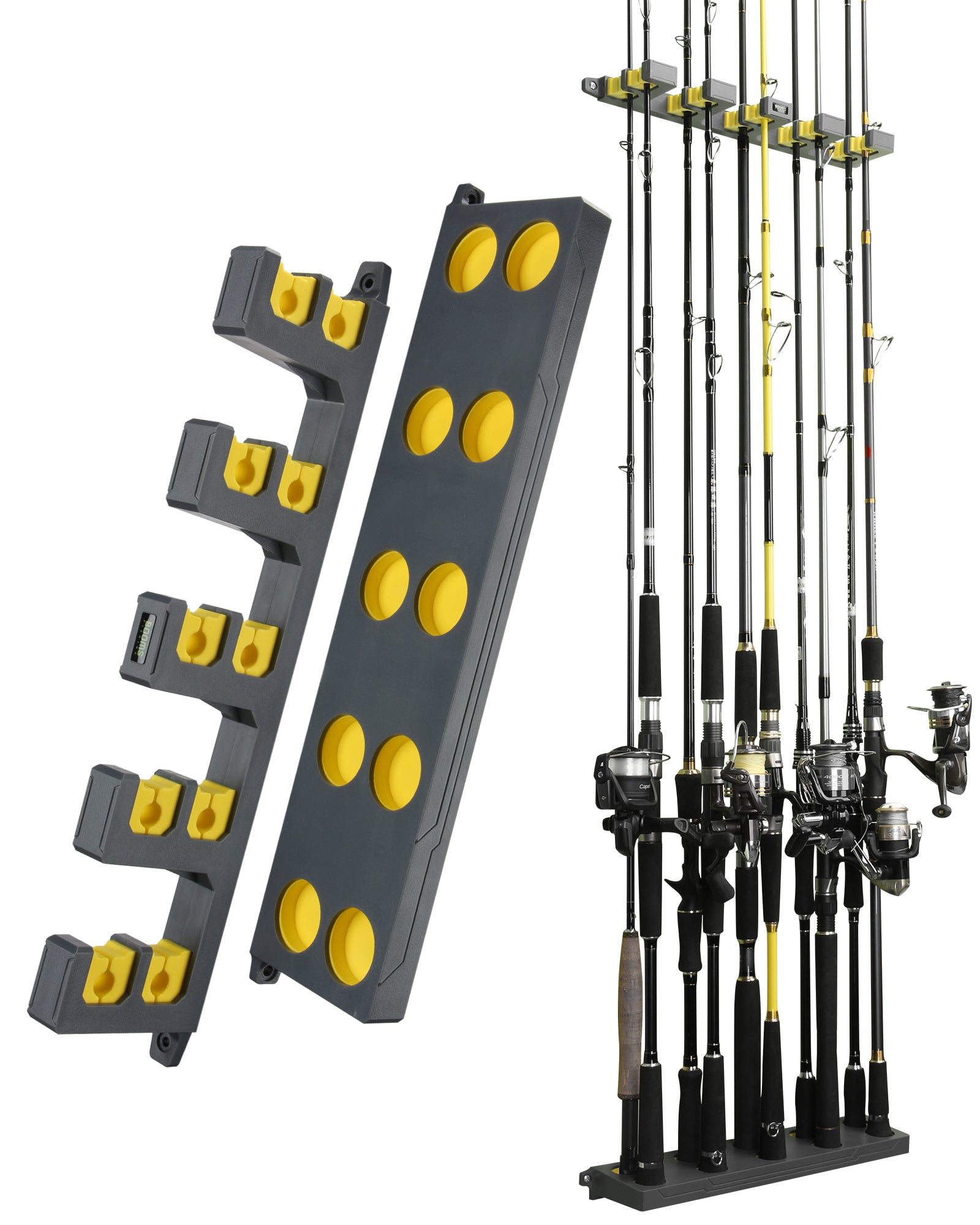 Booms Fishing WV4 Fishing Pole Holder, Wall Mounted Fishing Rod Holder – Booms Fishing Official