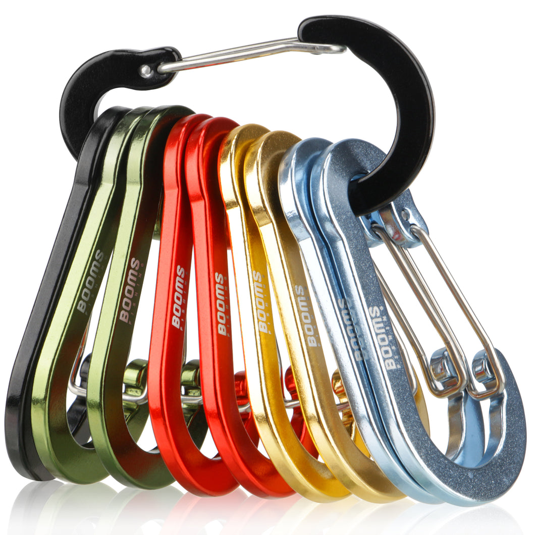 Booms Fishing CC5 Multi-Use Carabiner Clips, 10 Pack 2.7