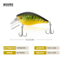 Load image into Gallery viewer, Booms Fishing CB1 Topwater Fishing Lures 3Pack Bass Trout Freshwater Saltwater Fish Lure Kit
