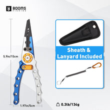Load image into Gallery viewer, Booms Fishing 5.8in Aluminium Fishing Pliers X01
