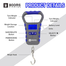Load image into Gallery viewer, Booms Fishing XW50 Digital Fish Scale with Lip Gripper

