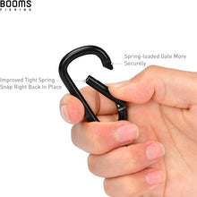Load image into Gallery viewer, Booms Fishing CC2 Carabiner Clip, 2.3&quot; Small Carabiner Keychain, Multi-use Aluminium D Ring Caribeener Clips
