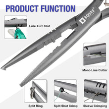 Load image into Gallery viewer, Booms Fishing XW10 Needle Nose Pliers
