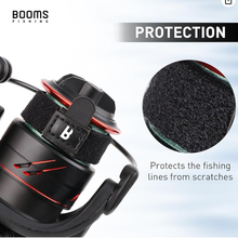 Load image into Gallery viewer, Booms Fishing SB1 Fishing Reel Belts, 4 Pack Fishing Line Spool Protector, Fishing Reel Accessories, Nylon Elastic Straps, Fit for 500~6500 Spinning Reels
