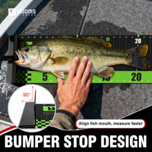 Load image into Gallery viewer, Booms Fishing 59" Fish Ruler with Bump Board RL4 Black
