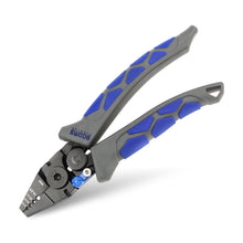 Load image into Gallery viewer, Booms Fishing CP4 Wire Crimping Tool with Cutter, Effort-saving Fishing Crimping Pliers, High Carbon Steel Fishing Plier Wire Rope Leader Crimper Tool, 7 inch Crimpers Swager with 140pcs Sleeves
