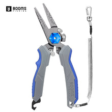 Load image into Gallery viewer, Booms Fishing F09 8.1" Angled Fishing Pliers with Hook Remover
