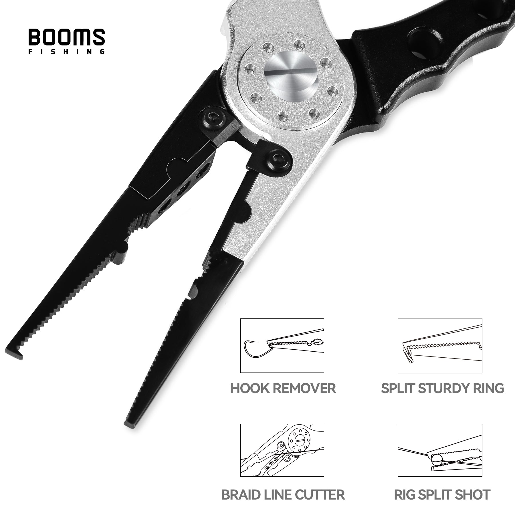 X01 Aluminum Fishing Pliers with Lanyard and Sheath
