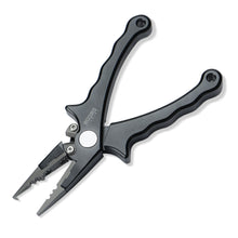 Load image into Gallery viewer, Booms Fishing X07 Aluminum Fishing Pliers Saltwater with Coiled Lanyard and Sheath
