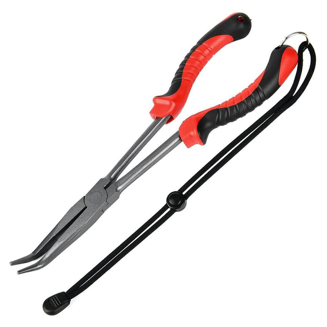 Booms Fishing F05 Hook Remover Long Nose Fishing Pliers 11 Inches Ptfe  Plated