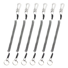 Load image into Gallery viewer, T04 Coiled Lanyard Wire Steel Inside 59 in Max Stretch
