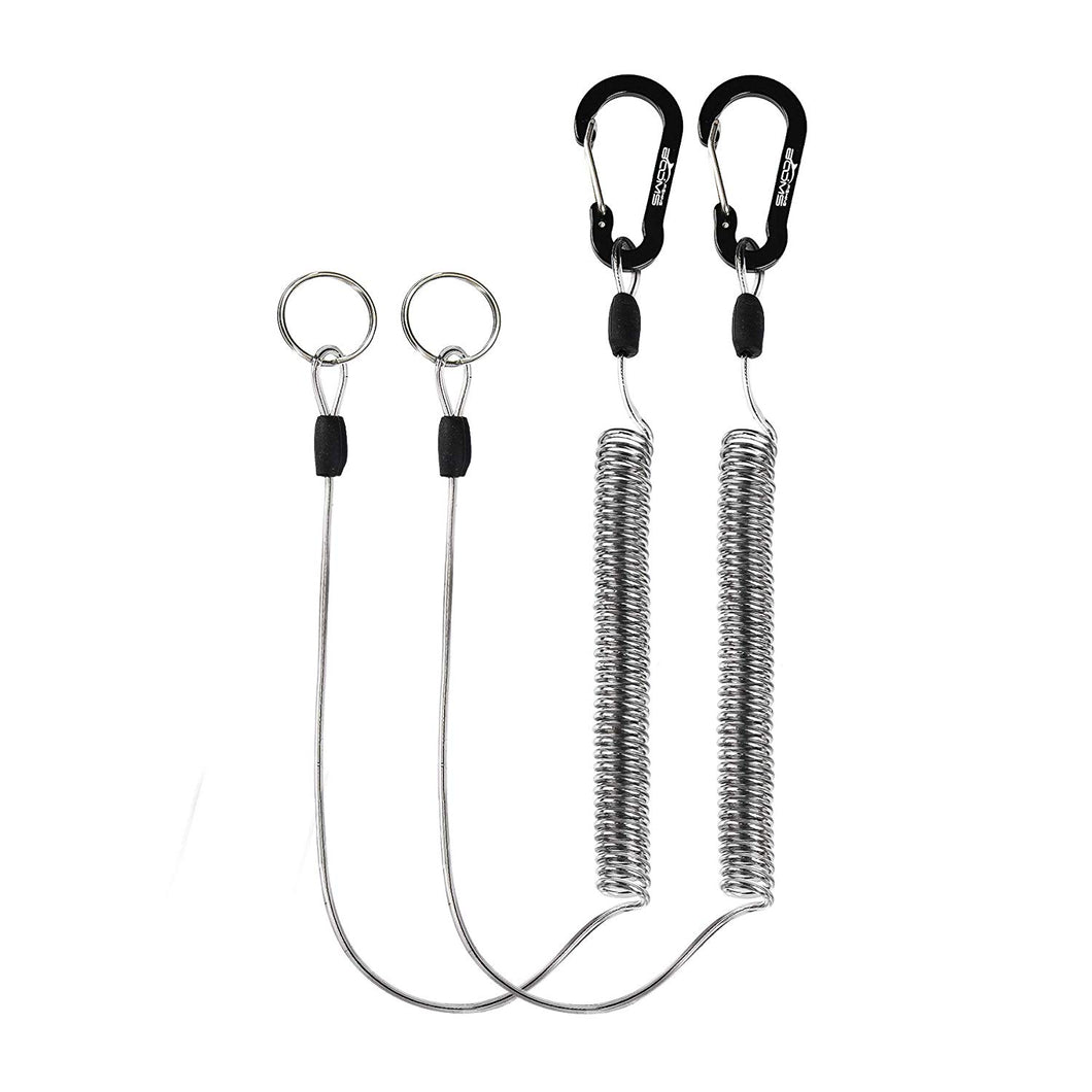 T01 Coiled Lanyards for Fishing Rods and Fly Fishing Nets
