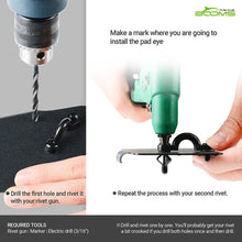 Load image into Gallery viewer, Booms Fishing MA1 Pad Eye Rivet Kit Attachment  Kayaks, Caones, Boats - Booms Fishing Offical

