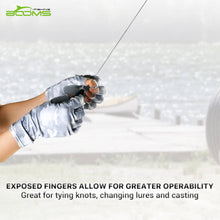 Load image into Gallery viewer, Booms Fishing FG2 Half Finger Guide Glove, UPF50+ Sun Gloves
