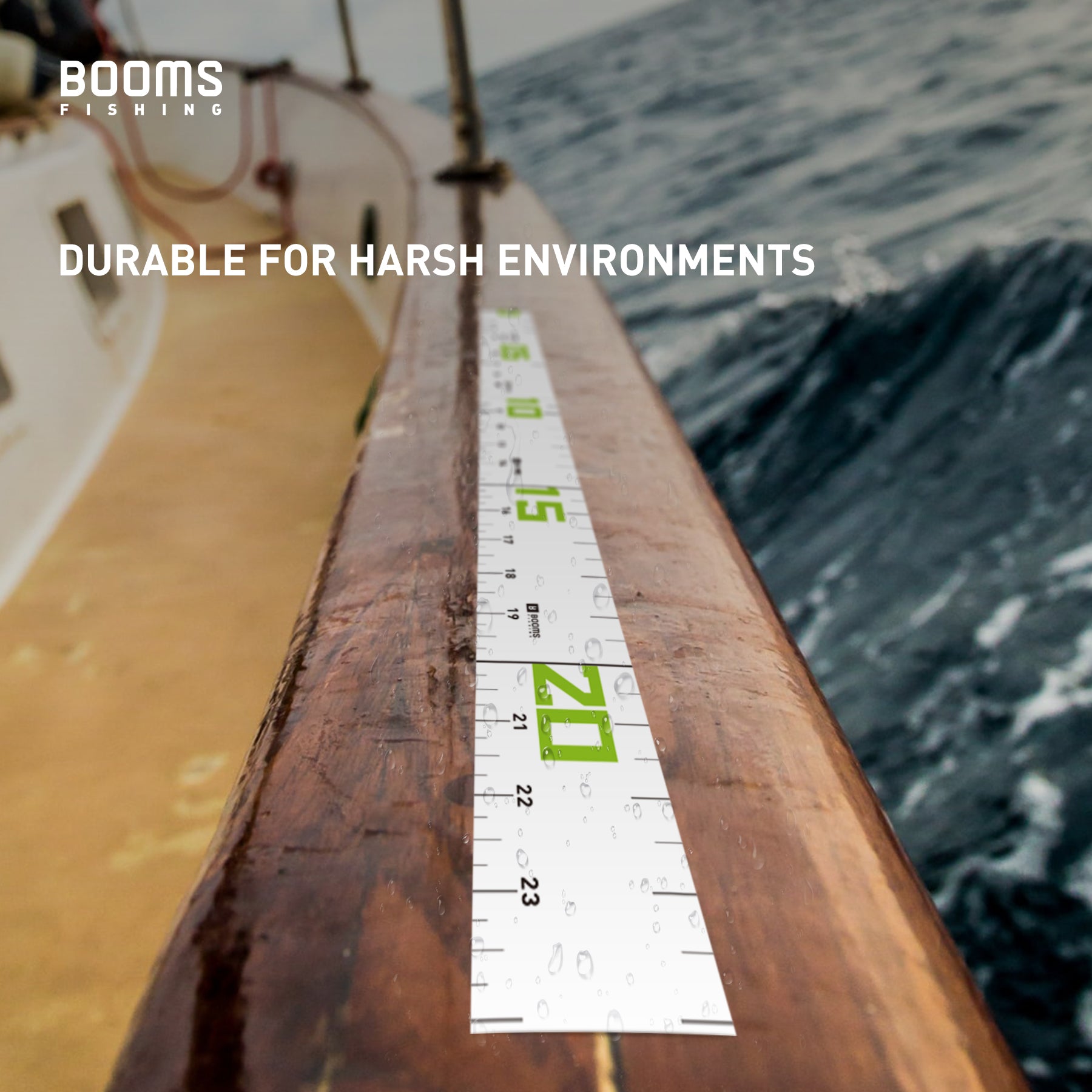 Booms Fishing RL2 Adhesive Fish Ruler ,Boat Ruler Measuring